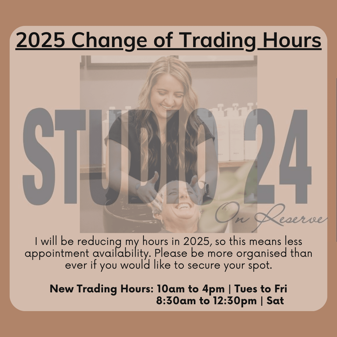 I will be reducing my hours in 2025, so this means less appointment availability. Please be more organised than ever if you would like to secure your spot.