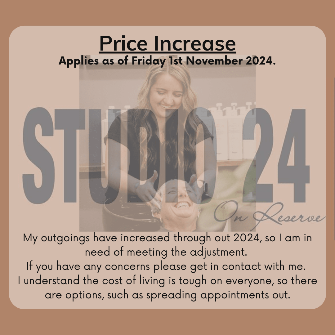 My outgoings have increased through out 2024, so I am in need of meeting the adjustment. 
If you have any concerns please get in contact with me.